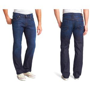 7 for All Mankind Men's Austyn Relaxed Straight Leg Dark Wash Jeans